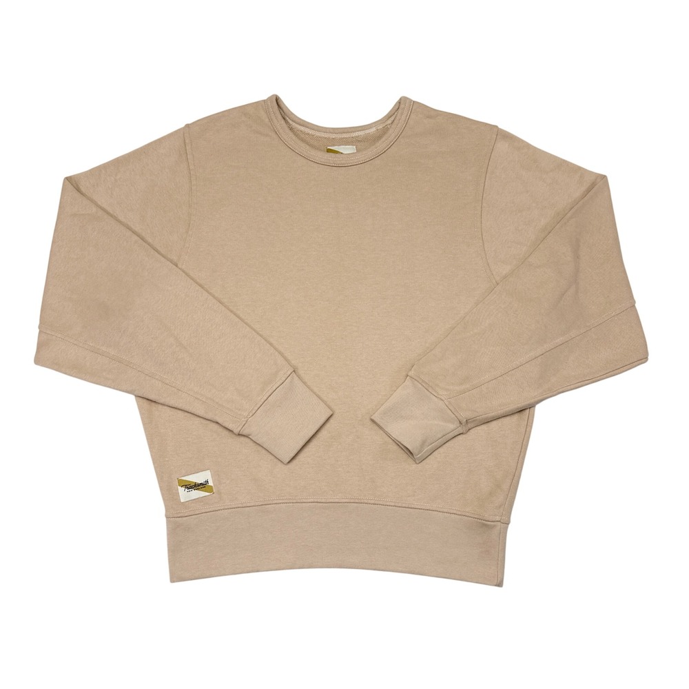 Tracksmith Sweatshirt Women Size Medium Tan Crewneck Pullover Running Athleisure
